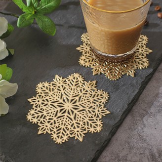 Chic Snowflake  Coaster