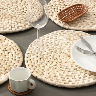 Bohemian Natural Rattan Placemat