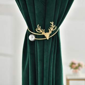 Christmas Elk Design Curtain Tie Back Hooks