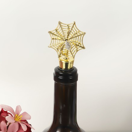 Spider Web Design Wine Stopper