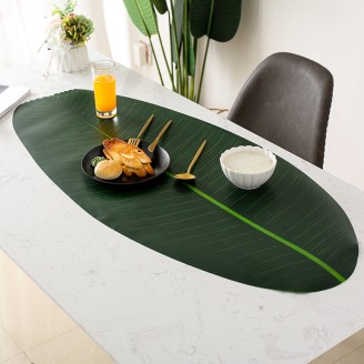 Chic Banana Leaves Table Runner