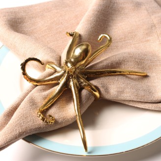 Customized Anti-Gold Octopus Napkin Ring