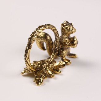 Customized Anti-Gold Squirrel Napkin Ring