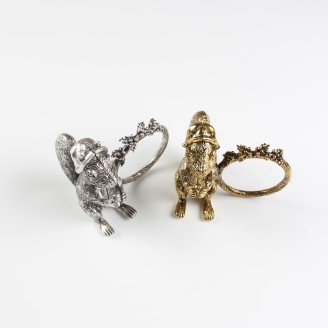 Lovely Customized Squirrel Napkin Ring