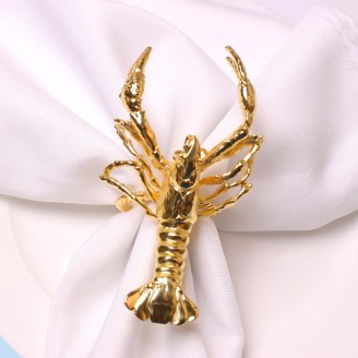 Customized Gold Lobster Napkin Ring