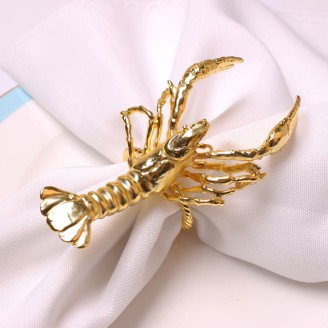 Customized Gold Lobster Napkin Ring