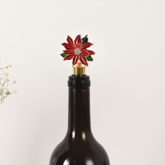 Christmas Flower Wine Stopper