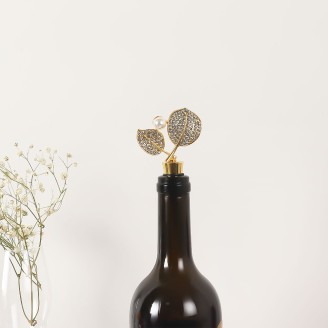 Chic Designed Leaves Shape Wine Stopper