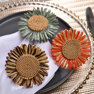 Boho Handmade Flower Napkin Ring